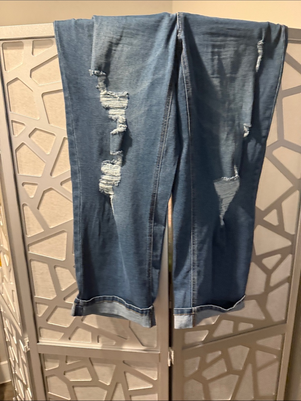 Baccini Blue Denim Jeans with Contrasting Stitch